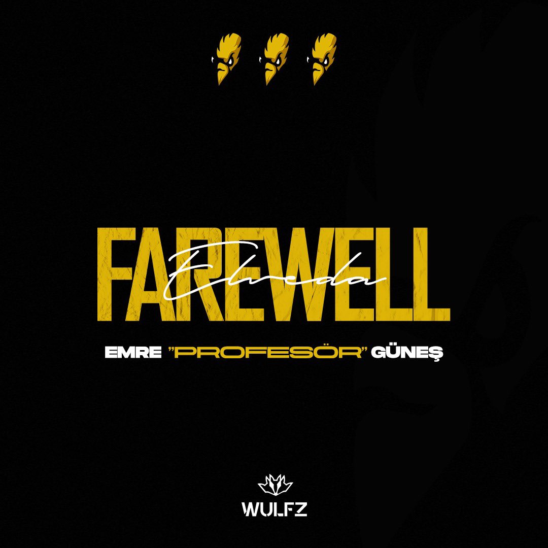 VALORANT takım koçumuz Emre "PROFESÖR" Güneş ile yollarımızı ayırmış bulunmaktayız. 

Kendisine kariyerinde başarılar diliyoruz.