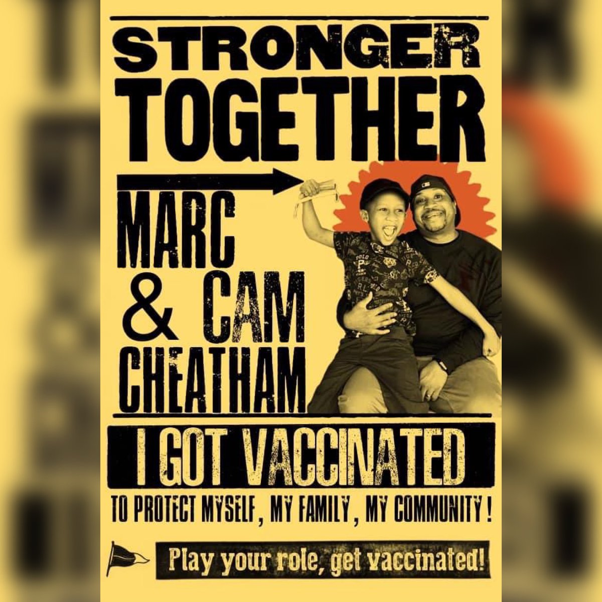 Even tho…we outside - COVID is still with us. People are still being infected, getting sick, going to the hospital and dying. I chose to get vaccinated to do my part to protect my family from the worst. I hope you will decide to join us and get vaccinated.