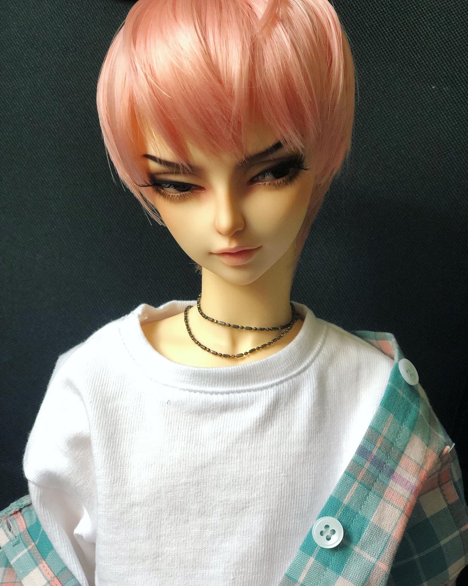 Not BTS related:

But I got my boy back from getting a new face-up from Angel Toast and I just had to share😍. He looks so good!  He is inspired by the boys though so I guess it is a little relative☺️