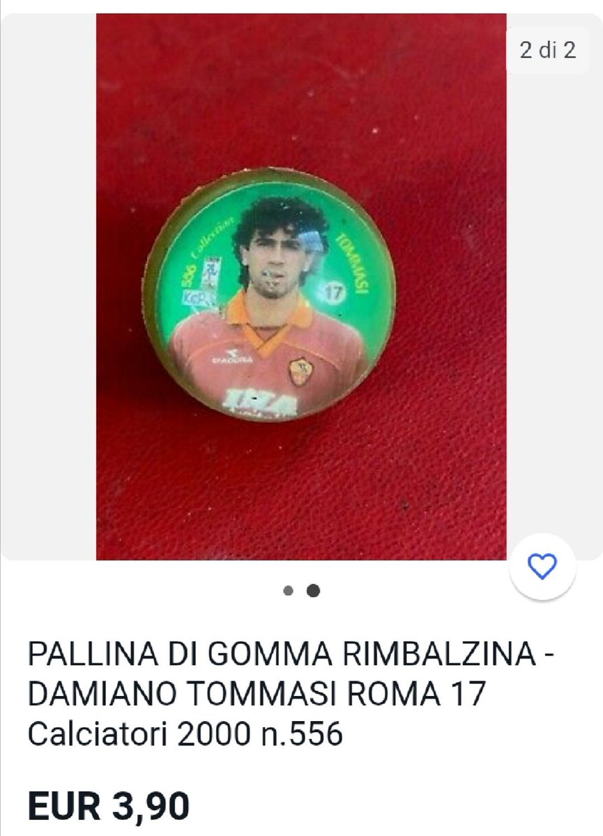 inesatto's tweet photo. Segnalo che su eBay c'è la pallina rimbalzina di Damiano Tommasi a soli 3.90 €. https://t.co/Cd75XaTbGL