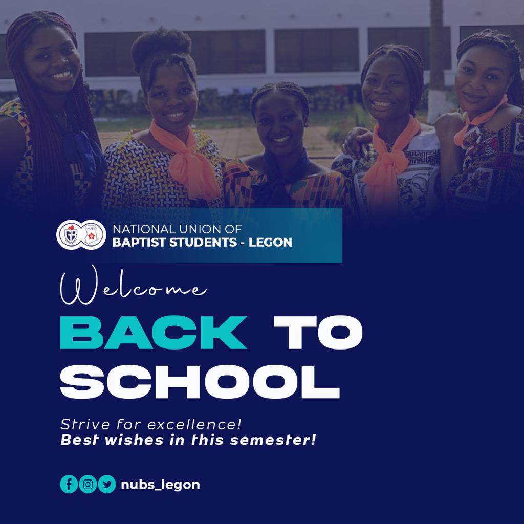 LegonNubs's tweet photo. Welcome back to school!!🥳🥳
May this semester be one of excellence and Christ-like Spiritual growth, in Jesus' name!
May God be with us all🙏❤️.
#SpiritualYear
#NubsUG https://t.co/5jQtSTxg0p