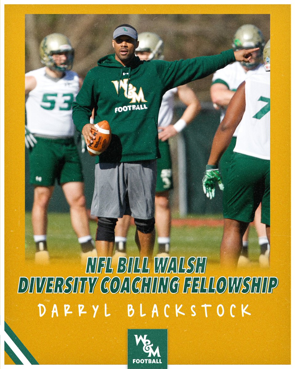 Congrats to <a href="/CoachBlackstock/">Darryl Blackstock</a> for being selected to work with the reigning Super Bowl champion <a href="/RamsNFL/">Los Angeles Rams</a> as part of the <a href="/NFL/">NFL</a> Bill Walsh Diversity Coaching Fellowship!

📰 bit.ly/39ZuccM

#GoTribe #TribeInTheNFL