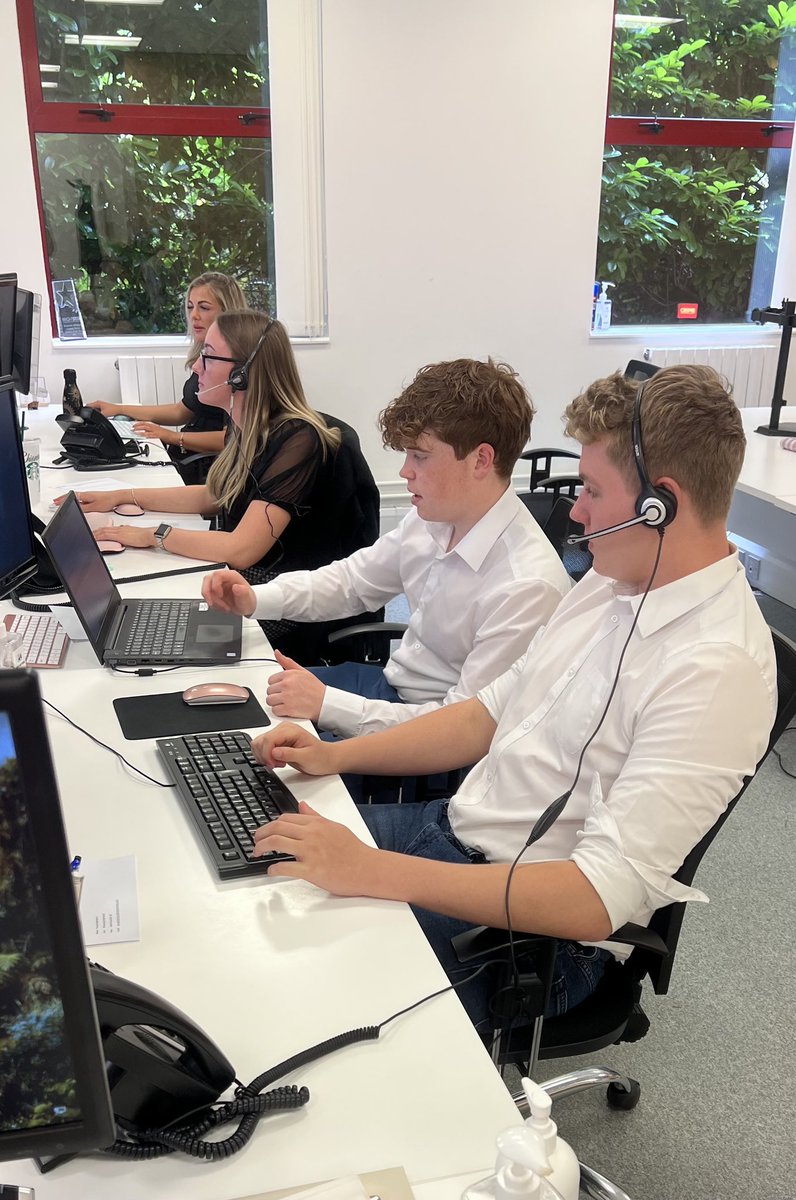 Both Callum and Tom have finished their GCSEs last week…and it is the enthusiastic young learners’ first day in the office. Callum has already experienced dealing with his first phone call! #younglearners #growingourown