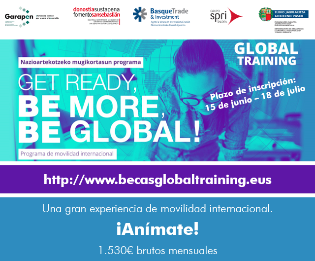 HazilanGarapen's tweet photo. ¿Quieres vivir una experiencia única trabajando en el extranjero? Inscríbete en las becas #GlobalTraining 2022 y haz realidad tu sueño.
Hay 80 #becas disponibles con una dotación de 1.530 € mensuales.

¡Plazo abierto hasta el 18 de julio! 
https://t.co/wD8OfGvGsF https://t.co/Y7rjTC02NQ