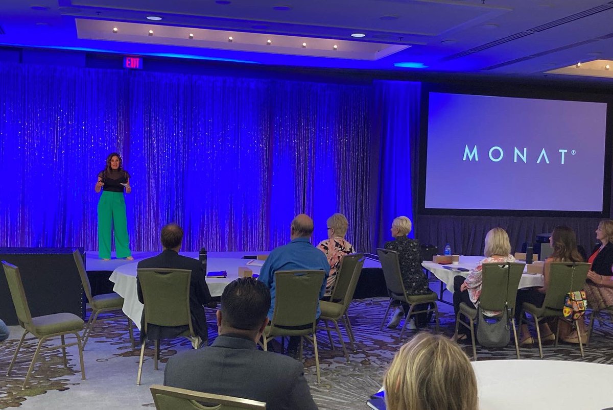 DSACanada's tweet photo. Thank you to Jackie McClements, Vice-President and General Manager at @MONATOfficial Canada, for speaking to our #DSAConference2022 participants on The Ongoing MONAT Journey.
So inspirational!
#monatglobal #RiseUpConference https://t.co/DUaIGdrzJV