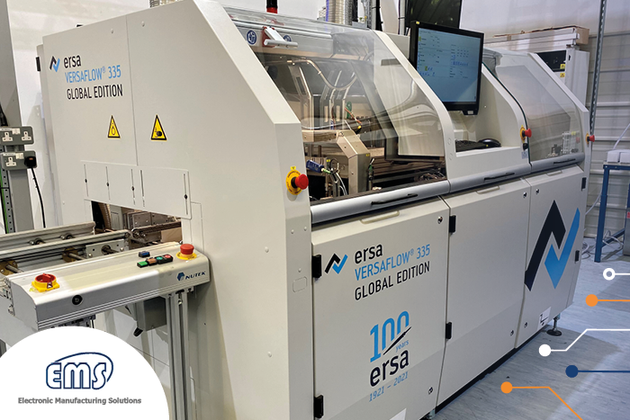 ElecManSol's tweet photo. At EMS, we believe investing in our equipment is essential to securing accuracy and quality in our #ElectronicsProducts. Read more about our state-of-the-art #SelectiveSoldering machine, Kurtz Ersa Versaflow: https://t.co/HVYDBy7WEr. https://t.co/jJtqaynOjx