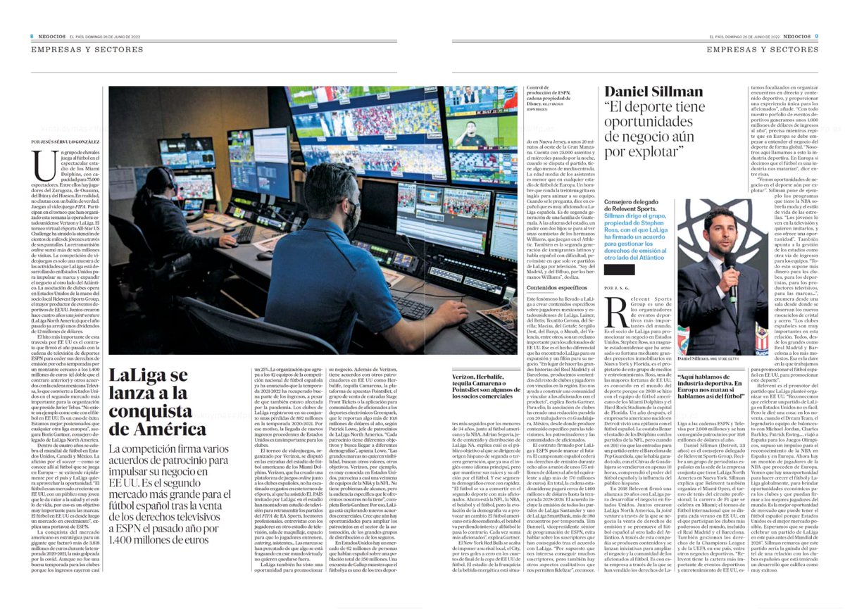 LaLiga crece en EEUU🇺🇲. Un mercado estratégico, exigente y lleno de oportunidades  ⬇️