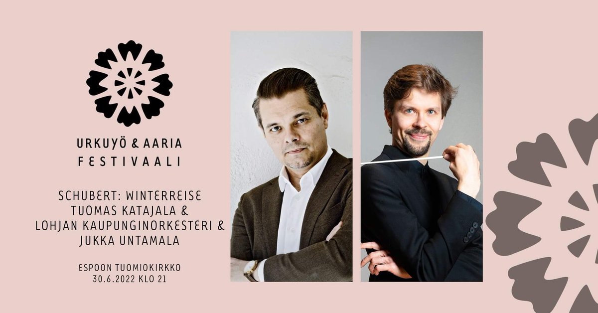 No onkos tullut talvi ❄️❄️❄️ Torstaina 30.6. Klo 21 Schubertin Winterreise sovitettuna tenorille ja orkesterille Espoon tuomiokirkossa. Esiintyjinä Tuomas Katajala ja Lohjan kaupunginorkesteri Jukka Untamalan johdolla.

Lue lisää: bit.ly/3A3zlet