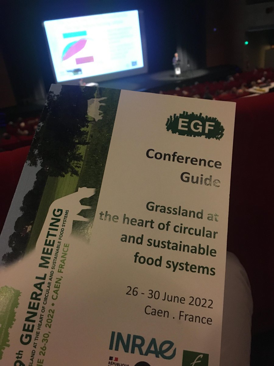 [EGF2022] ☘
Le congrès européen sur les prairies vient de débuter à Caen <a href="/RegionNormandie/">Région Normandie</a>.
L'occasion de partager de l'information scientifique avec des experts du monde entier.
"Les prairies au coeur des systèmes alimentaires durables."

#grassland #congress #EGF2022