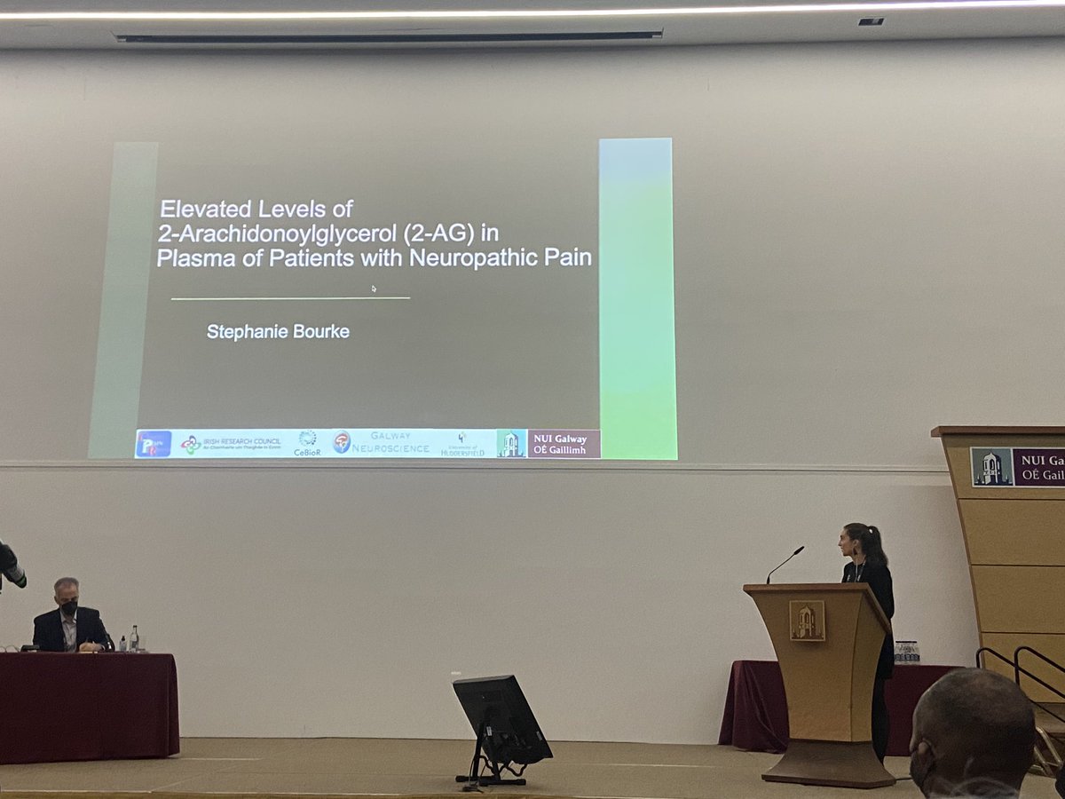 Wonderful talk from <a href="/Steph__Bourke/">Stephanie Bourke</a> on the circulating levels of endocannabinoids in plasma of patients with neuropathic pain <a href="/ICRS_Society/">CannabinoidSociety</a>  #ICRS2022Galway