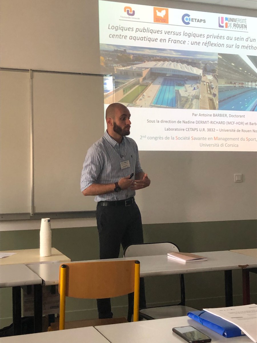 Antoinebarbi3r's tweet photo. [Congrès S2MS]

De retour au bureau ce matin après une semaine consacrée au 2ème congrès de la @S2MgmtSport où j'ai eu l'opportunité de présenter mes travaux de thèse sous le soleil de Corte☀️

Toujours un plaisir d'échanger avec les membres de la S2MS🙏

#S2MS #managementdusport https://t.co/0M8vKRTDsB