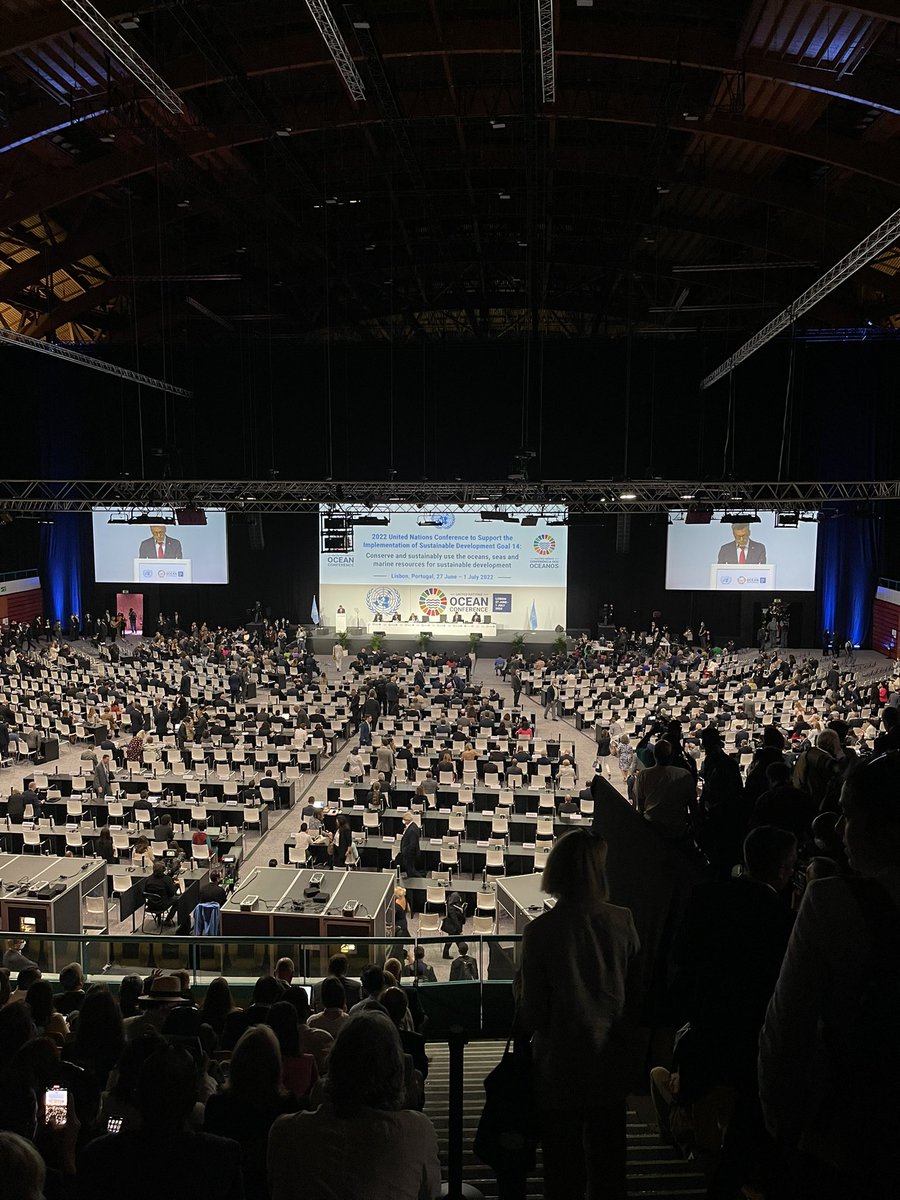 mads_ocean's tweet photo. And so it begins! UN Ocean Conference 2022. Looking forward to a week on conversation and action for the ocean #UNOC22 https://t.co/eUiGOieWT6