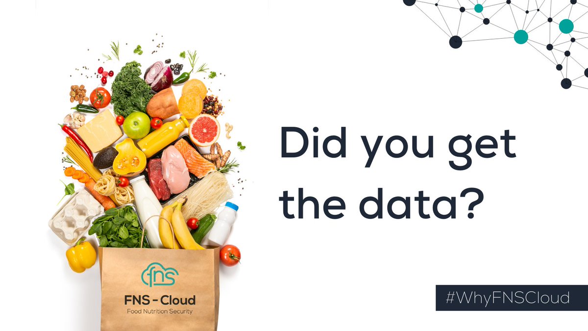 #Food &amp; #Nutrition Security researchers often struggle to find data they can use.

FNS-Cloud will help them access data &amp; resources on 🥦diet,❤️health, 😋consumer behavior,🌱sustainable agriculture and 💸the bio-economy.

👉 fns-cloud.eu
#WhyFNSCloud #Horizon2020