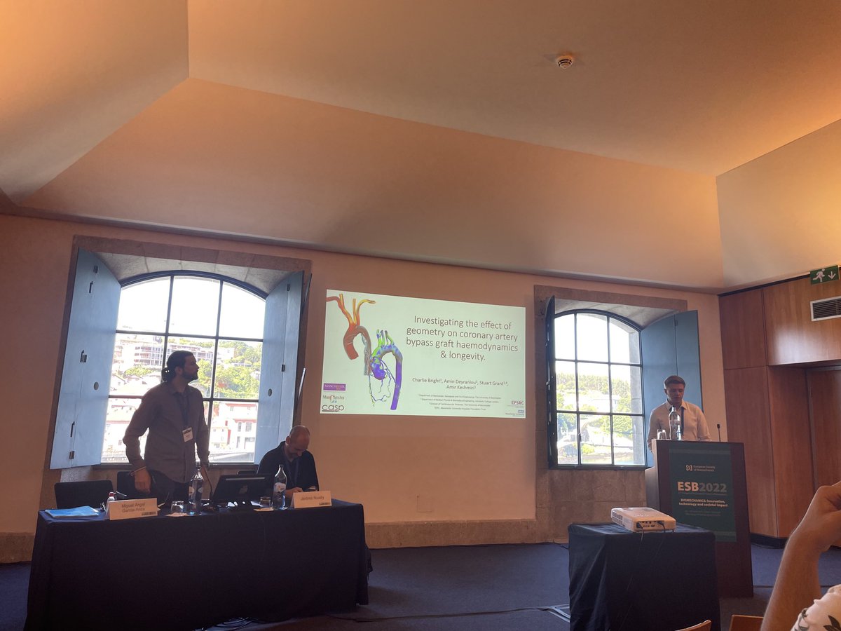 Amir Keshmiri (@dr_akeshmiri) on Twitter photo The first talk by Charlie Bright at <a href="/ESBiomech/">European Society of Biomechanics</a> conference in #Porto. #ESBiomech2022 #cardiovascular #cfd <a href="/OfficialUoM/">The University of Manchester</a> <a href="/ManchesterCFD/">ManchesterCFD</a> The first talk by Charlie Bright at <a href="/ESBiomech/">European Society of Biomechanics</a> conference in #Porto. #ESBiomech2022 #cardiovascular #cfd <a href="/OfficialUoM/">The University of Manchester</a> <a href="/ManchesterCFD/">ManchesterCFD</a>