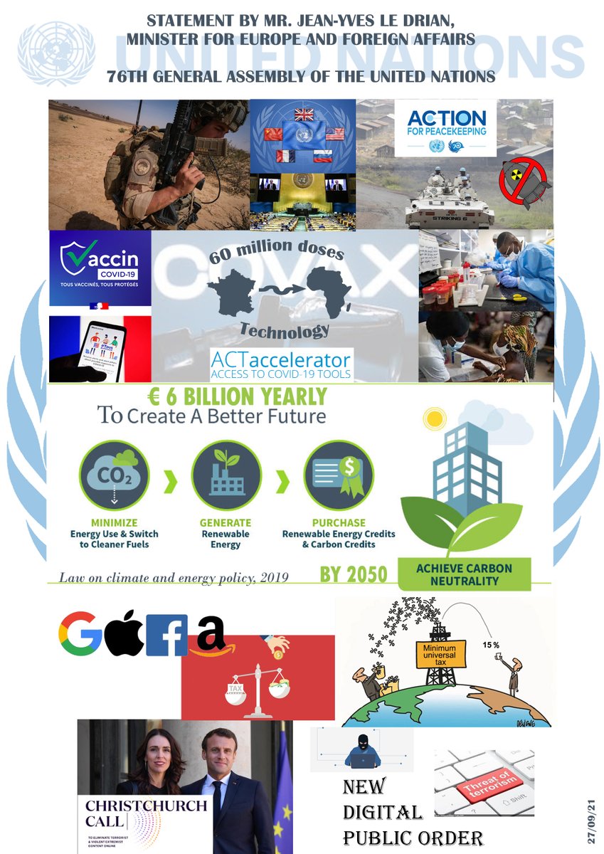 TissDMCourse's tweet photo. Soizic Brun, Cohort 17, created a digital poster on the speech by French Minister Mr. Jean-Yves Le Drian, Europe and Foreign Affairs in the 76th UN General Assembly
Below is the link for a better understanding: https://t.co/cNgHEGGec3

@SoizicBrun @ifrc @saumyakumar @TISSMumbai https://t.co/ObH86LofU9