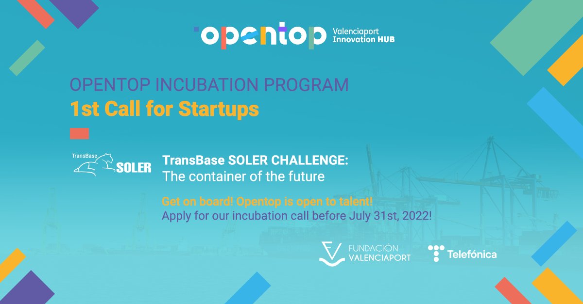 El reto de #TransBaseSOLER para nuestro I Programa de Incubación de Startups: crear el contenedor del futuro🚀

El sector lo necesita, ¿nos ayudas?

Charlamos con Alfredo Soler, Chief Executive Officer de la compañía 👏🏻📰 Toda la info aquí:
opentop.es/2022/06/27/tra…

#OpenToTalent
