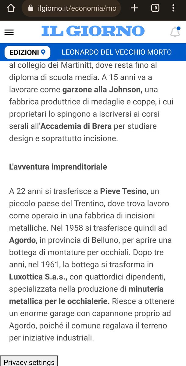 enzissimo's tweet photo. @FraManacorda @repubblica Buongiorno, glielo dico perché Ansa, Rai, il Gazzettino, l'Adige, il Giorno e molte altre testate riportano il 1958 come data di trasferimento. È giusto per una legittima richiesta di precisione, a questo punto non so da che parte sia l'errore @Agenzia_Ansa @RaiNews @Gazzettino https://t.co/CzmgHerawX