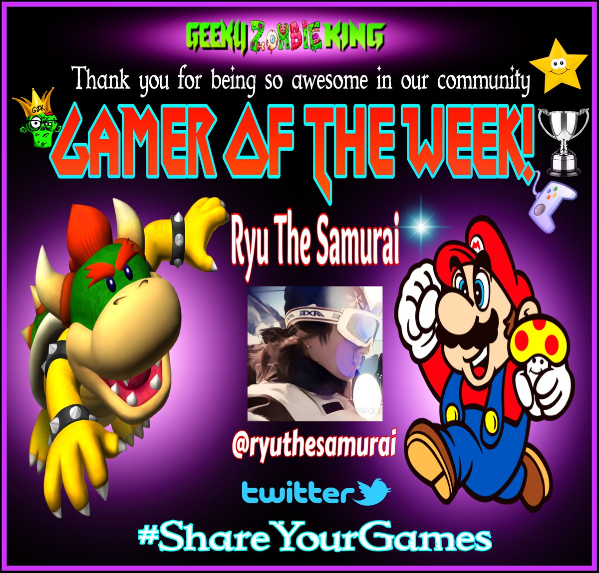 Geeky Zombie King (@geekyzombieking) on Twitter photo #GamerOfTheWeek goes out to <a href="/ryuthesamurai/">The Notorious R.Y.U. ๐๏ธ</a> Congrats!
Another awesome gamer that loves buying and collecting video games and sharing them with the community! Be sure to check out the page and give a awesome follow while you're there!
#ShareYourGames #GamersUnite @Videogames #GamerOfTheWeek goes out to <a href="/ryuthesamurai/">The Notorious R.Y.U. ๐๏ธ</a> Congrats!
Another awesome gamer that loves buying and collecting video games and sharing them with the community! Be sure to check out the page and give a awesome follow while you're there!
#ShareYourGames #GamersUnite @Videogames