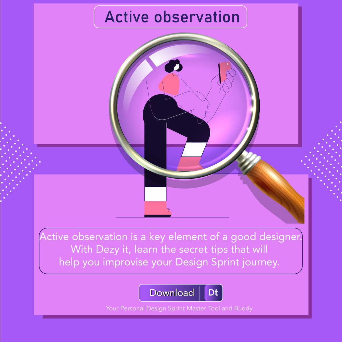 Try to make your design as user friendly as possible. Your audience should be able to understand and navigate through your product smoothly, without any confusion or hassle. (visit us: dezyit.com)#dezyit #designthinking #designwithdezyit #ideas #product #designsprint