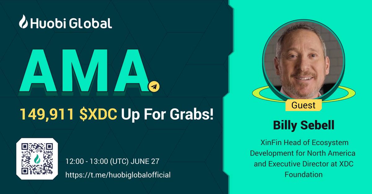 🔥 Huobi ❌ XDC AMA 
 👏👏👏  🎁 149,911 $XDC Up For Grabs!
 
⏰ 12:00 to 13:00 (UTC) , June 27
t.me/huobiglobaloff…