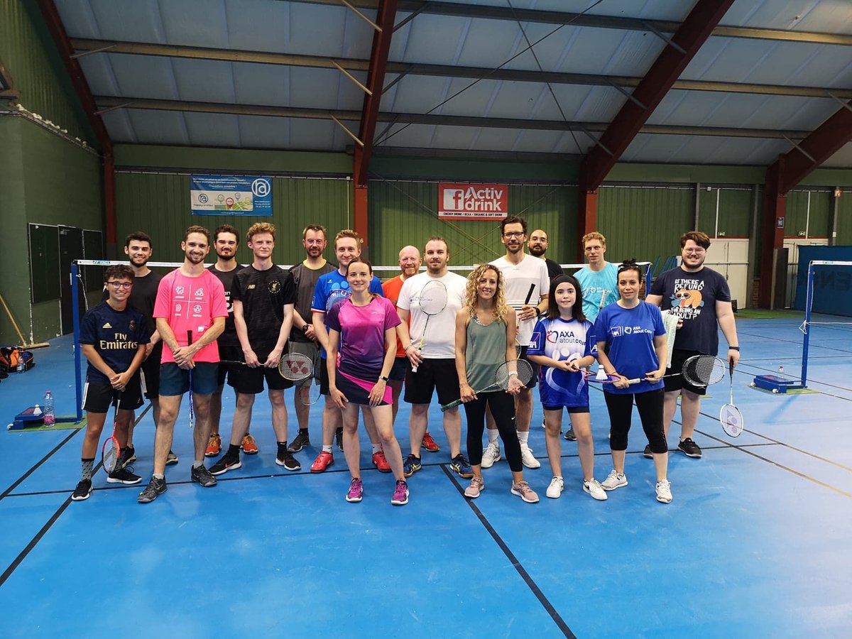 Dernier jour des #AxaWeekForGood sur le site de Wasquehal avec <a href="/Orl_Thn/">Aurélien</a>  :
- Marche Solidaire avec une cinquantaine de collaborateurs
- Stand de sensibilisation à l'environnement avec l'Association Takoda
- Tournoi de badminton
#AxaAtoutCoeur
<a href="/LescatC/">Lescat Clément</a>  <a href="/GeryM/">Gery Meinzel</a>  @ThierryGMT