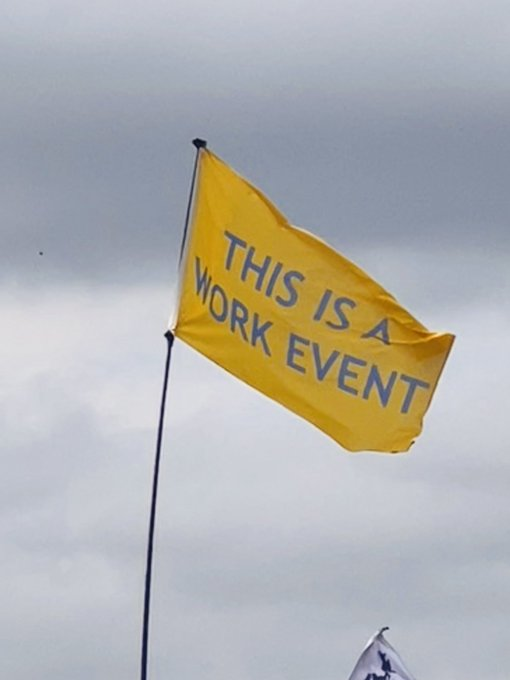 Eagles_Angel's tweet image. Best flag at Glastonbury.  Our Government is a BIG JOKE sadly we have to live/survive under them.  Come on @Conservatives it`s time #JohnsonOut154