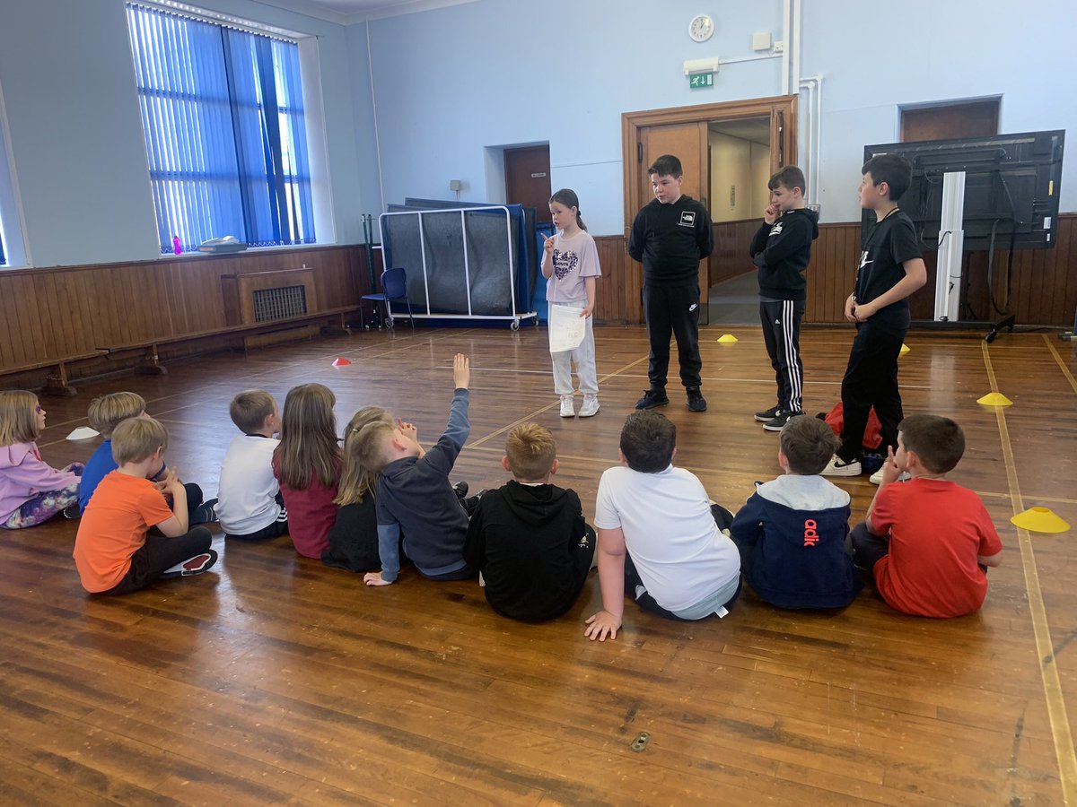 Buckie_ASC's tweet photo. Playmakers at @FindochtyS 🌟

P6 pupils at Findochty completed their Playmakers Leadership course with Active Schools last week. 

They put all their skills into practice during health week by delivering 2x 45 min sessions to the P1/2 and the P3/4 classes. 

Well done everyone 👏🏻 https://t.co/A6EIn2jp1Y