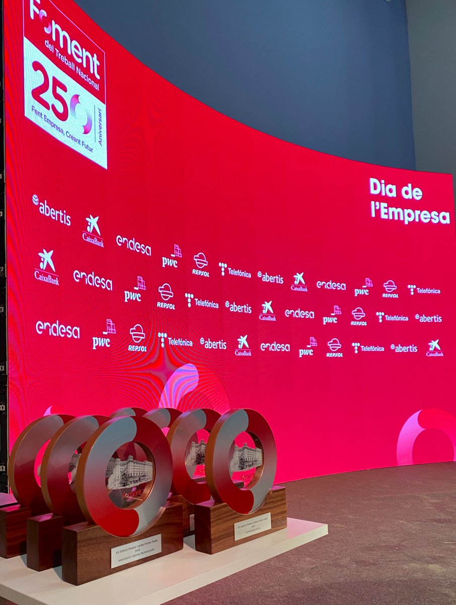 FomentTreball's tweet photo. Segueix la celebració del #DiaEmpresa amb l’entrega dels #PremisFoment a les 12:30h
#Foment250 @grifolsglobal @automobilebcn @noel_1940 @Unilever @Agromillora_ @ColonialOficina @MiWEndo @RoldosMedia 

https://t.co/3xJkpmhtgL https://t.co/T6jW1O4OvC