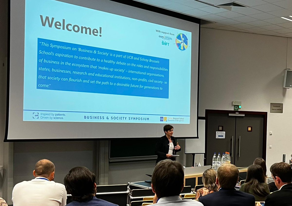 Sophie Lambin: Business schools have an important role to play in building the skill-sets and mindsets for the new generation of leaders who will be the ones growing and developing the new and innovative systems we are discussing here today #businesssocietysymposium <a href="/ucb_news/">UCB News</a>