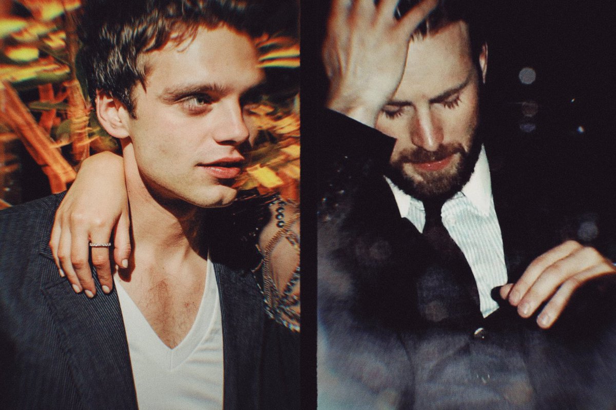 33_conachiyo_33's tweet photo. This Bucky with this Steve AU�
This Seb with this Chris AU�
#thisstevewiththisbucky #thischriswiththisseb https://t.co/HQNdNAiLGr