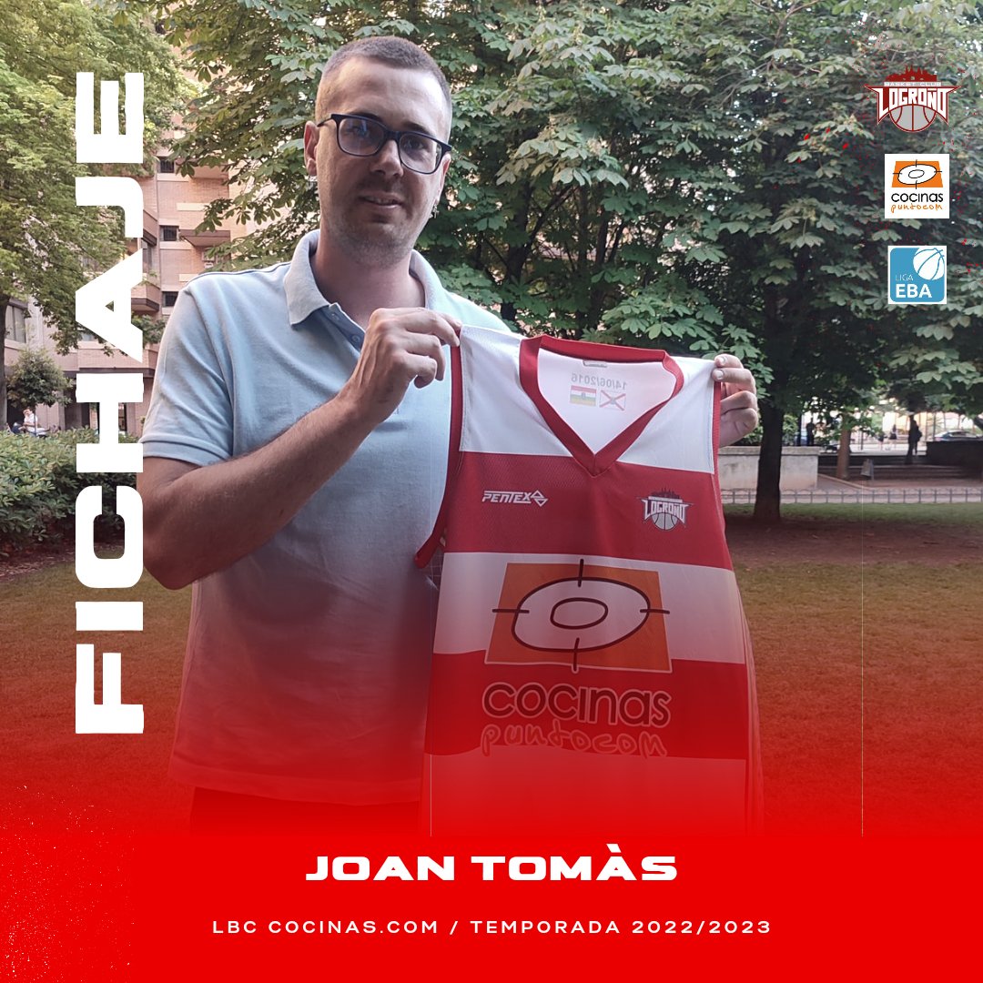 LogroBasketClub's tweet photo. 🚨FICHAJE🚨

Joan Tomàs (@joantomas13) jugará de blanquirrojo la próxima temporada. El nuevo jugador del LBC @cocinascom proviene de la Leb Oro (HLA Alicante) y dará versatilidad a la plantilla logroñesa.

📝👇
https://t.co/mNVvCZYe1V https://t.co/SUxoqkh8Ui