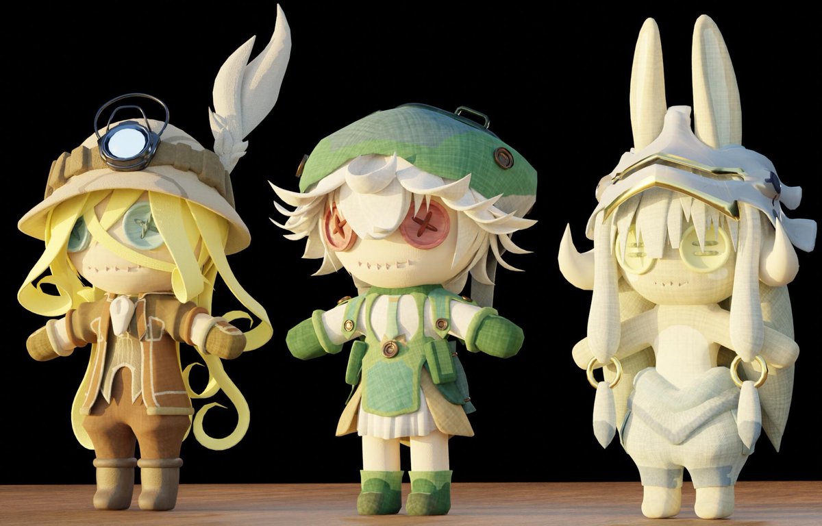 MrcoldO's tweet photo. #メイドインアビス 
#miabyss 
#blender 
Prushka! (and lyza, nanachi) https://t.co/lyxYm441DN