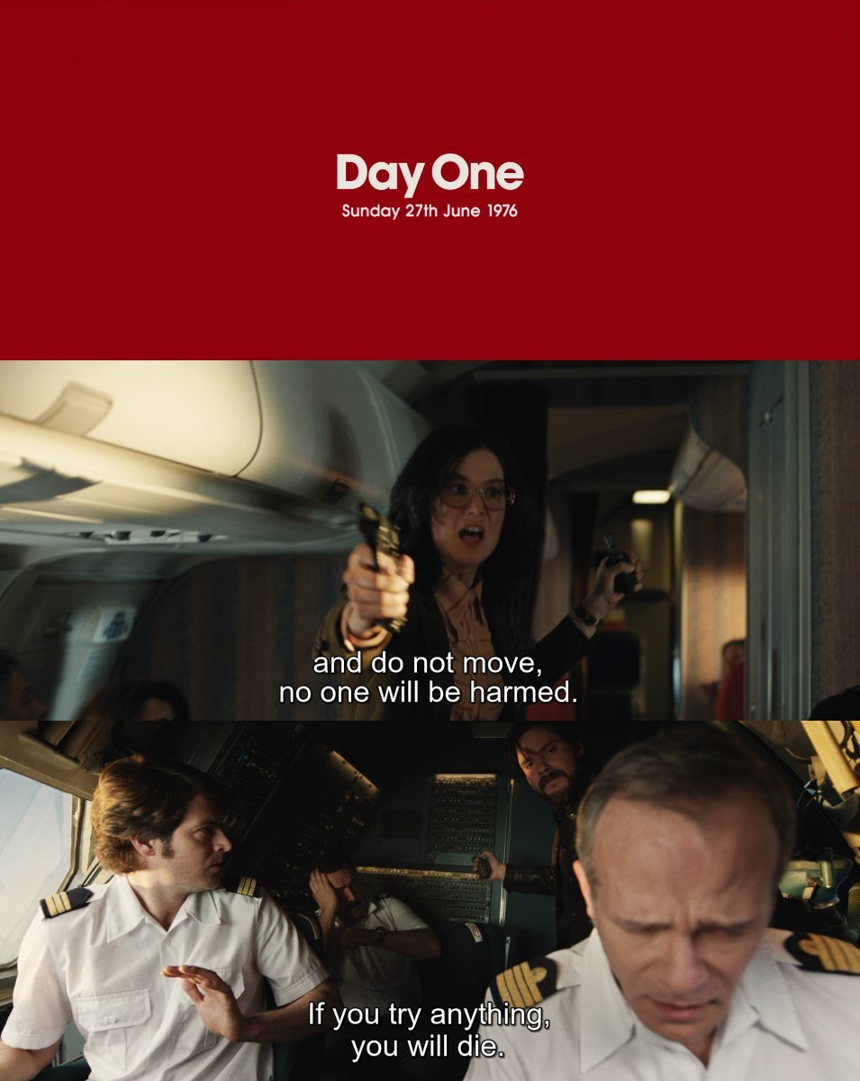 CineCalendar's tweet photo. Jun 27th 1976 - Terrorists hijacked Air France Flight 139 en-route from Tel Aviv to Paris. They landed in #Entebbe, Uganda the next day where the passengers and crew were held hostage. Depicted in #7DaysInEntebbe https://t.co/puvxrRgEPO
