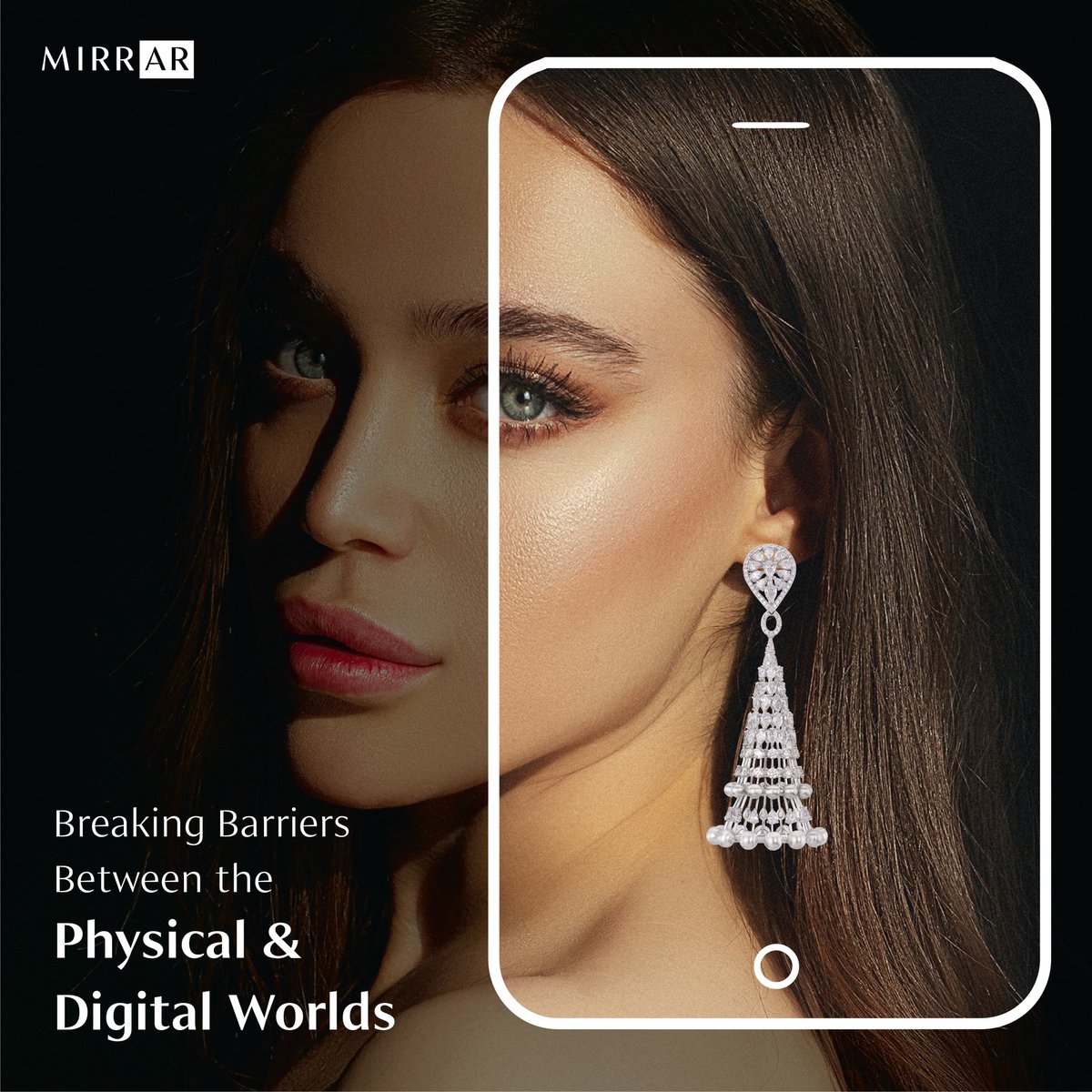 trymirrar's tweet photo. We have built the world’s first real-time #AugmentedReality (#AR) tech platform that lets shoppers virtually try-on #jewellery without physically wearing it.

#mirrAR #VirtualTryOn #TryBeforeYouBuy #Technology #Tech #Design #Immersive #Retail #Future #OnlineShopping #Metaverse https://t.co/sj8zcBq7OR
