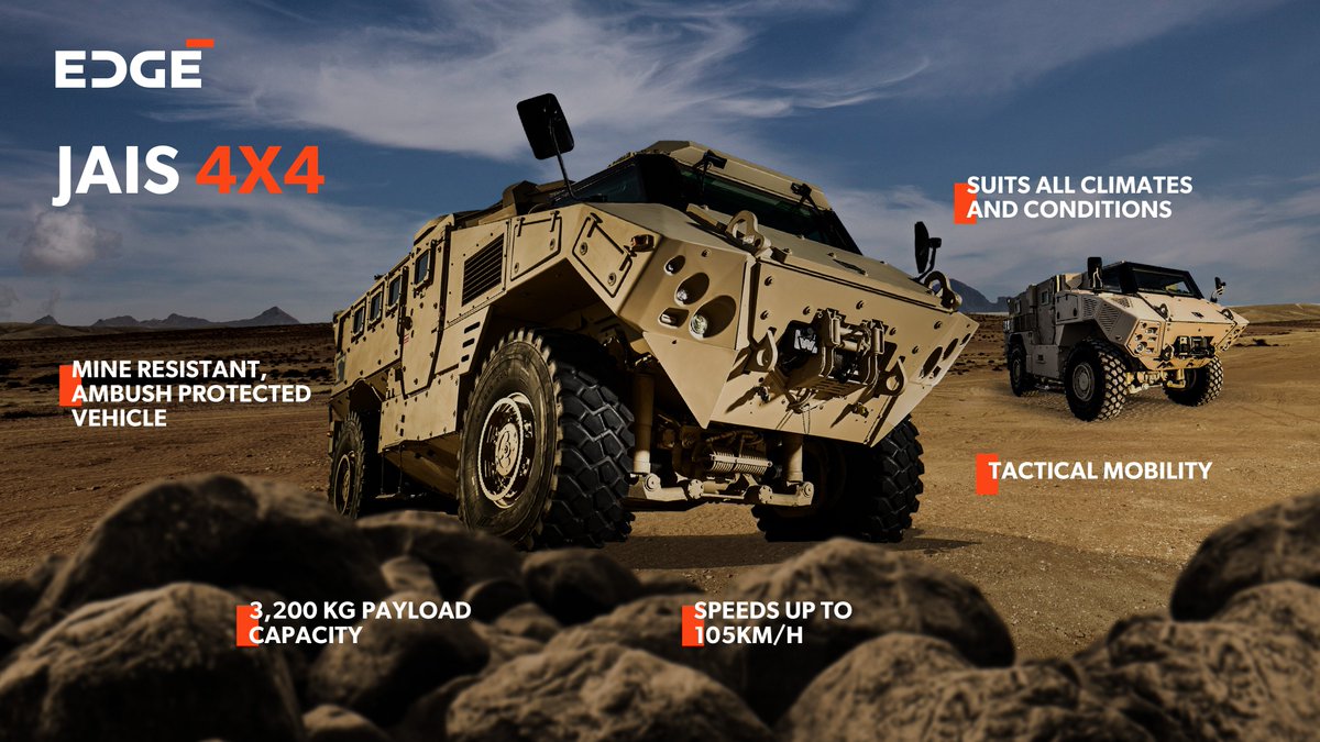 _edgegroup's tweet photo. Discover #LeadingEDGE’s JAIS 4X4 mine-resistant ambush protected (MRAP) vehicle: https://t.co/U7R6sqe8DJ #FuturePossible https://t.co/ANi1FoXqCB