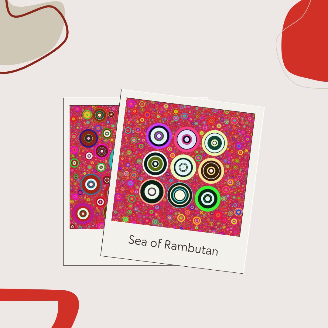 Theme: Sea of Rambutan

Rambutan is a Southeast Asian fruit that coincides with the durian season. 

It is really special to <a href="/avkoay/">Alvin Koay</a> as it offers him with so much love, warmth, and sweetness that he can relate to life in some way.

#artjam #nftakeover #nftcrypto #nftproject