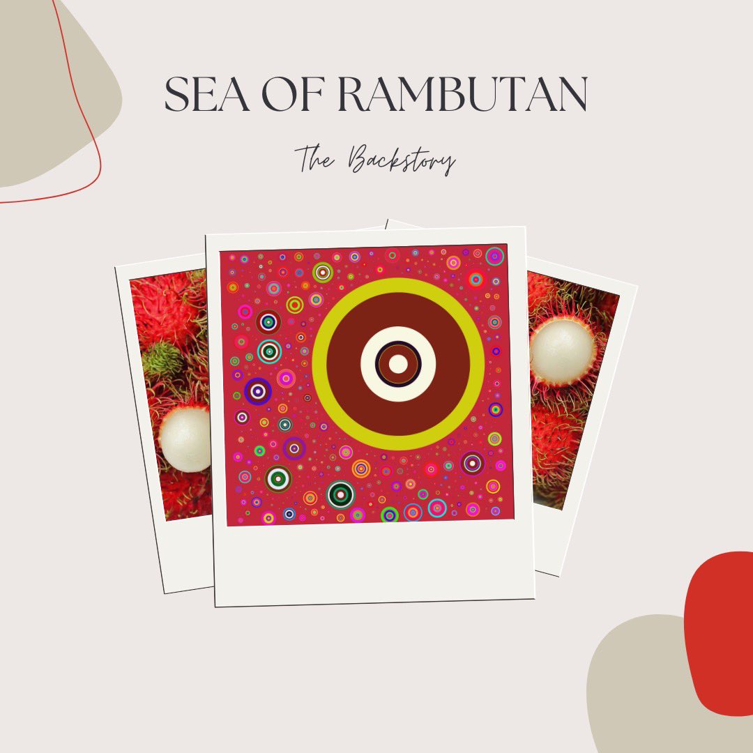 artjam_com's tweet photo. Theme: Sea of Rambutan

Rambutan is a Southeast Asian fruit that coincides with the durian season. 

It is really special to @avkoay as it offers him with so much love, warmth, and sweetness that he can relate to life in some way.

#artjam #nftakeover #nftcrypto #nftproject https://t.co/851BGwlAXJ