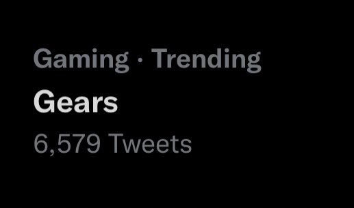 Hasta gears esta en tendencia acá en EU 🤣