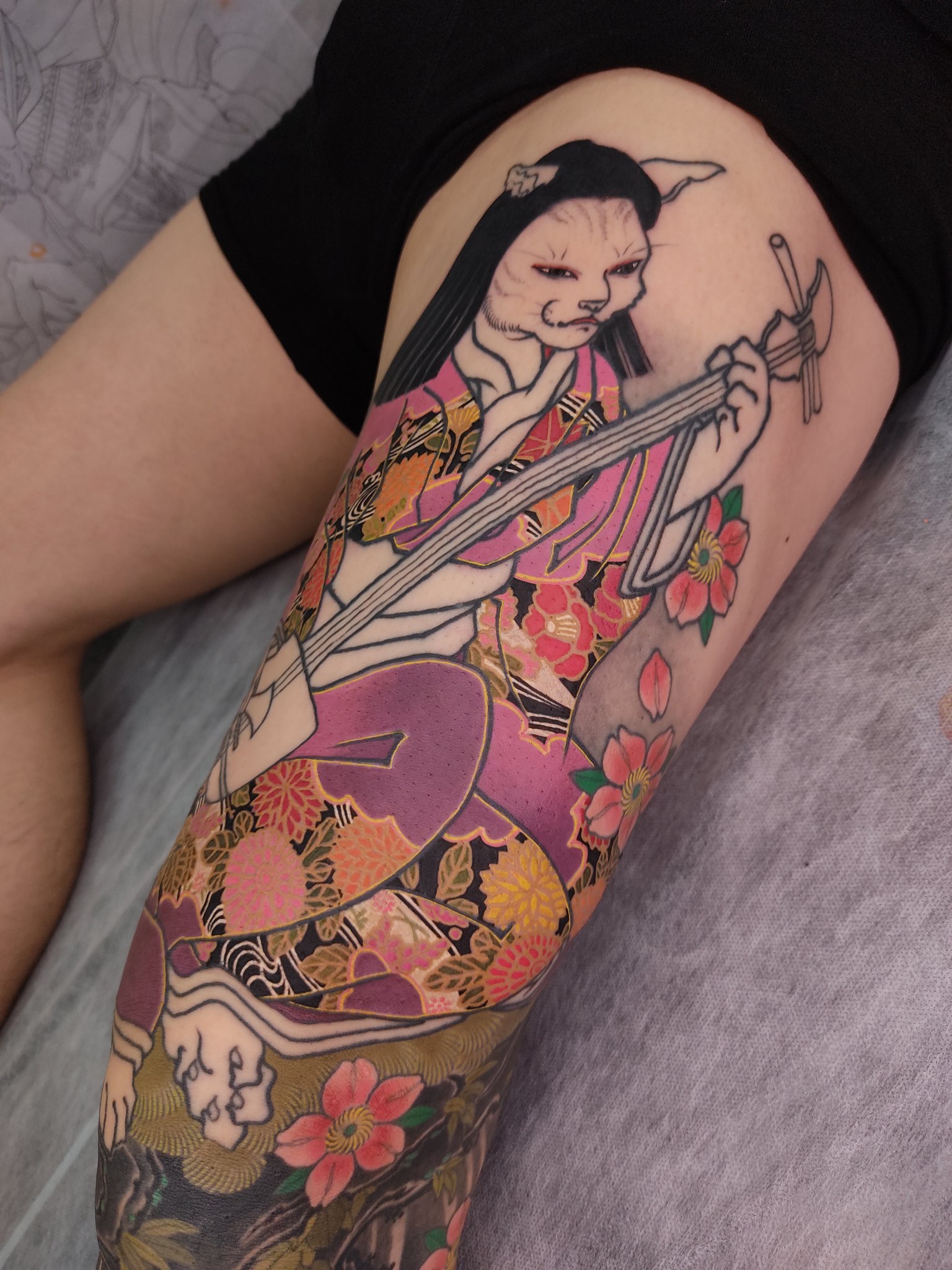 親子ネコRUG 60x80cm noko tatoo ウイステケン gakkin 親子ネコRUG 60x80cm noko tatoo ウイステケン gakkin