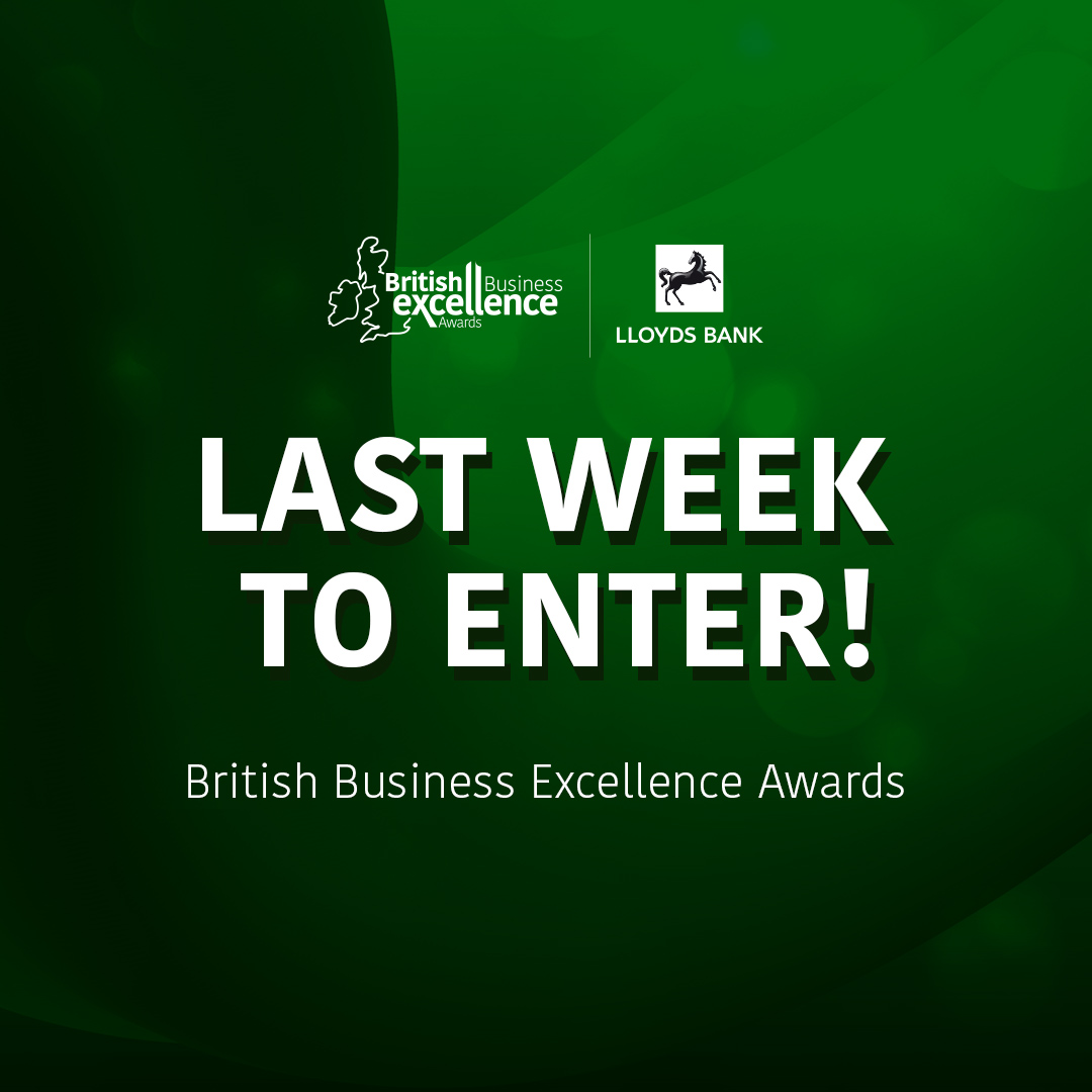 bbexawards's tweet photo. Calling all UK businesses 📣  The last week to enter the awards has just started 😱 
The Lloyds Bank British Business Excellence Awards entries are now extended to 1st July!

Join the UK's largest #Awards programme 👉 https://t.co/LwQj1kfZMg https://t.co/9QkbNKTvTG
