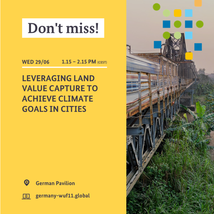 Urbanet_info's tweet photo. Be sure to join us for this event on land value capture tomorrow! @OECD @landpolicy @giz_gmbh #GERMANY4LIVEABILITY #WUF11 https://t.co/2cflL9q5rb
