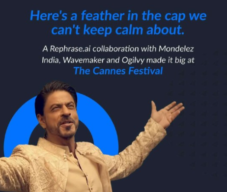 the Cadbury ad ft. Shah Rukh Khan won 5 awards at Cannes Lions😍 this is hugeeeee

Congratulations to the whole team of @MondelezIndia @Rephrase_AI @Ogilvy_India @WavemakerIndia , and @iamsrk thank you for being a face of more than 85,000+ retailers🤠

#CannesLions2022