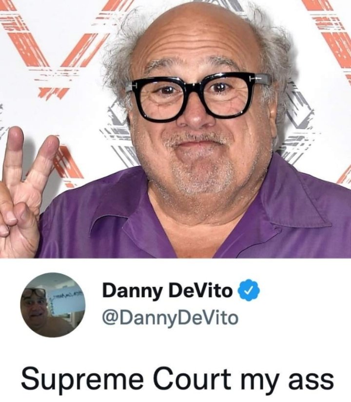 RichardAngwin's tweet photo. RT if you agree with Danny DeVito 
#RoeVsWade https://t.co/BEfghsOdrw