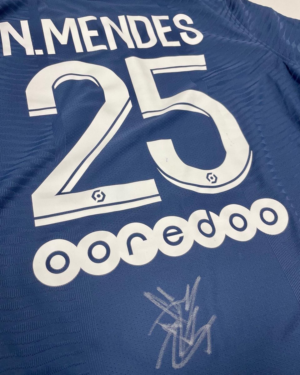 totalfootballgm's tweet image. We've got a signed Nuno Mendes @PSG_inside shirt to giveaway! 🔴🔵

To enter: 

✅ RT &amp;amp; like this tweet
✅ Follow @totalfootballgm 

👀 Tag someone for an extra entry!

Entries close 6pm GMT, 4 July 🔥