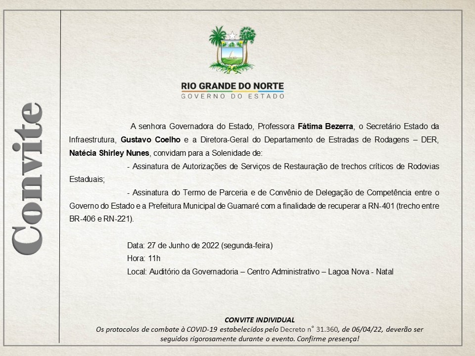 FranciscodoPT13's tweet photo. Bom dia Rio Grande do Norte. As estradas, a exemplo de todas as áreas do Estado, estão sendo recuperadas. Hoje a Professora Governadora @fatimabezerra dará ordem de serviço para mais 16 trechos. O RN anda cada dia melhor #estradas #rumocerto #fatima https://t.co/IAkLDidSYs