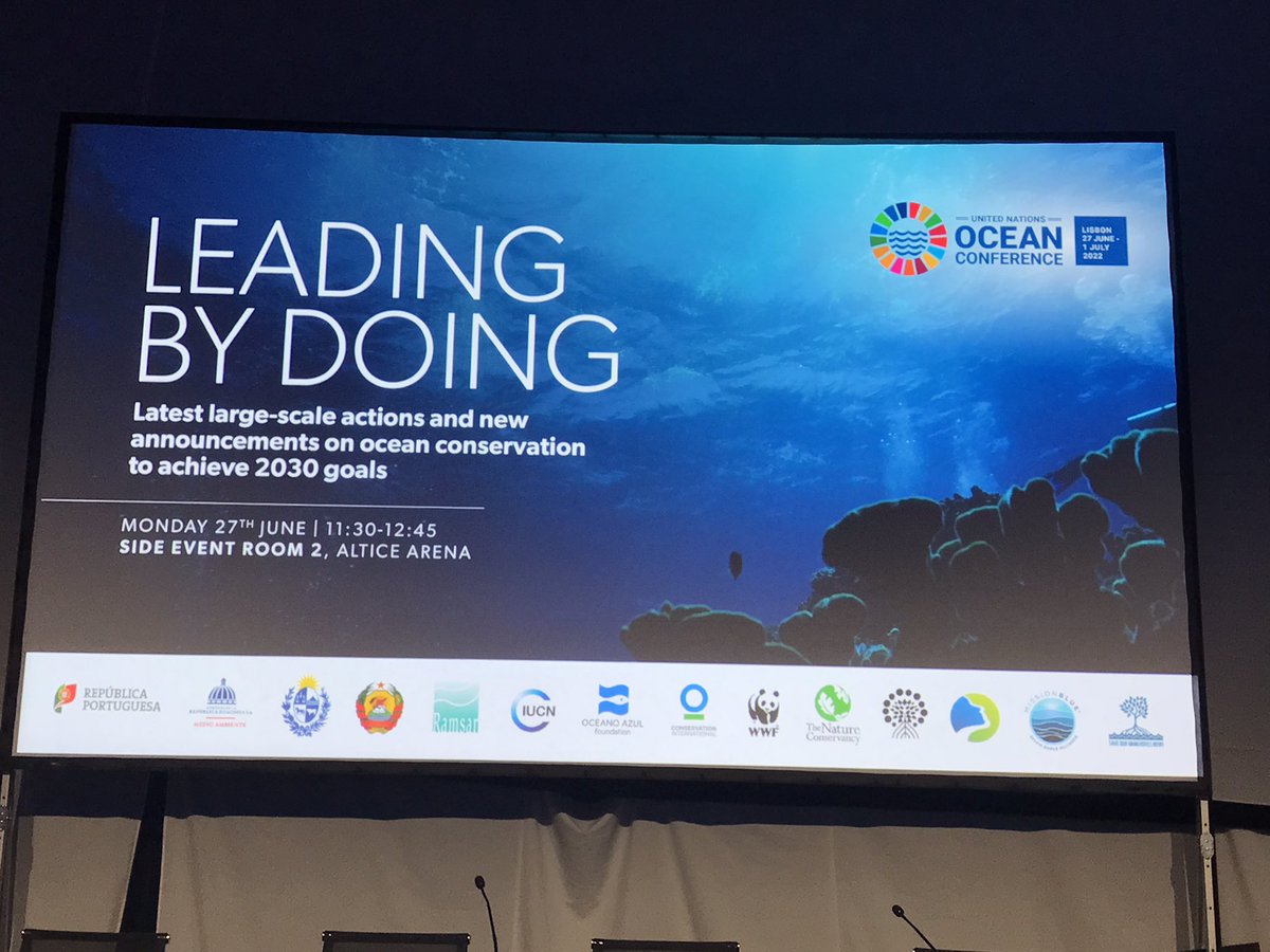 O <a href="/Uruguay_Natural/">Uruguay Natural</a> e o Presidente <a href="/LuisLacallePou/">Luis Lacalle Pou</a> entre os que estão anunciando mais Áreas Marinhas Protegidas aqui na #UNOceanConference. O Brasil pode avançar muito nisso criando o Parque do Albardão e ampliando Abrolhos <a href="/mmeioambiente/">Ministério do Meio Ambiente e Mudança do Clima</a> <a href="/ICMBio/">ICMBIO 2021</a> <a href="/ItamaratyGovBr/">Itamaraty Brasil 🇧🇷</a> bora lá?