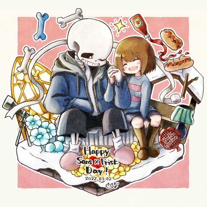 frisk and chara (undertale) drawn by saki_(a01_31)