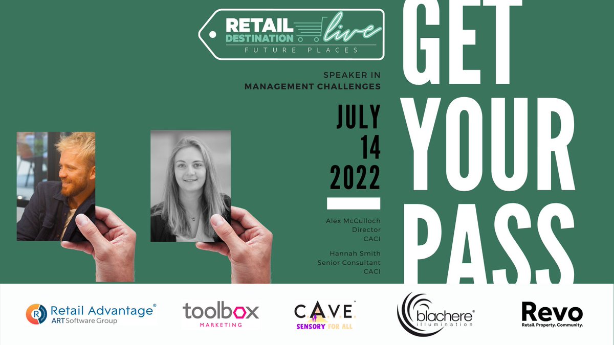 RevoLatest's tweet photo. SPEAKER ANNOUNCEMENT 📢
Let us introduce Alex McCulloch, Director at CACI Ltd and Hannah Smith, Senior Consultant at CACI Ltd.
To find out more and of course to get your tickets! Please click here -> https://t.co/hXR2VBbjEl
#retaildestinationlive
#revo #managementchallenges https://t.co/GX4VVDGhWU
