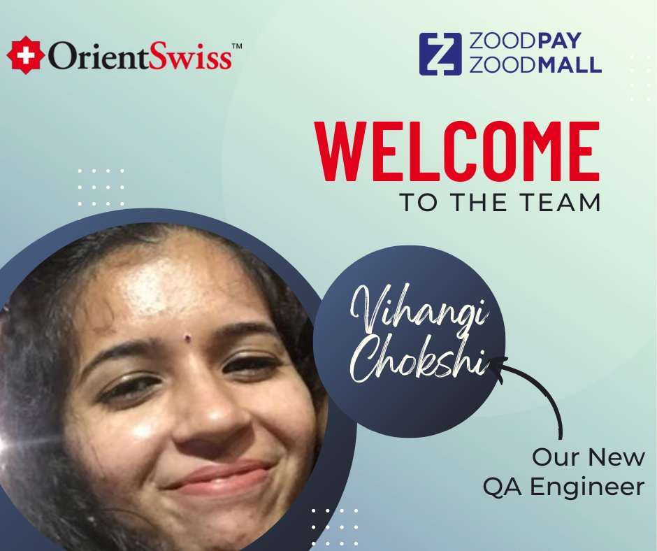 HRZoodpay's tweet photo. Dear Vihangi Rana
Congratulations on being part of our dynamic team OrientSwiss SA! The entire office welcomes you, and we hope to have a long and successful journey together.

#team
#orientswiss
#zoodmall
#zoodpay
#welcometotheteam
#welcome
#thankyou
#allthebest https://t.co/f0uzNJBBbu