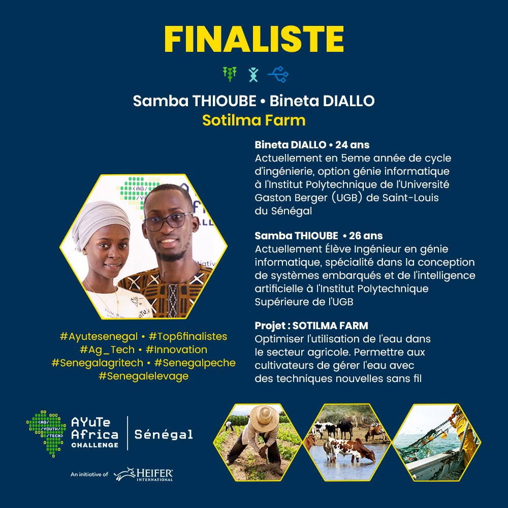 🔘 La maîtrise de l'eau par une technologie révolutionnaire 
✔️ Projet : SOTILMA Farm
Deux grands esprits pour construire un tandem de Geeks à l’éthique de travail démesuré ! Pour accoucher de SOTILMA, un projet destiné à optimiser l’utilisation de l'eau dans le milieu agricole.